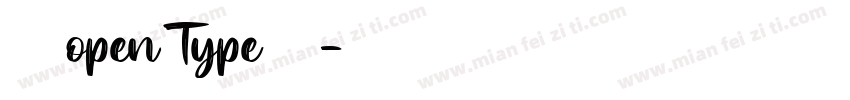 宋体常规open Type资源下载字体转换